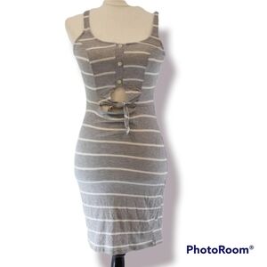 DNA Couture Keyhole Tie-front Dress